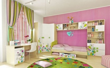 Детская комната Флёр (Белый/корпус Клен) в Татарске - tatarsk.mebel54.com | фото