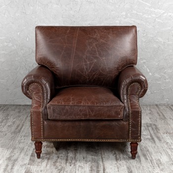Кресло кожаное Лофт Аристократ (ширина 1100 мм) в Татарске - tatarsk.mebel54.com | фото