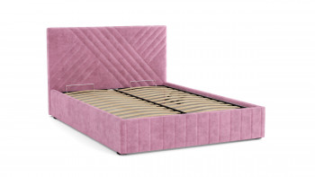 Кровать Гамма ш. 1400 (с основанием для хранения) (велюр тенерифе розовый) в Татарске - tatarsk.mebel54.com | фото