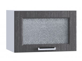 Шкаф верхний горизонтальный со стеклом 500, ШВГС 500 (Клен серый/корпус белый) в Татарске - tatarsk.mebel54.com | фото