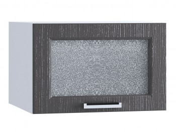 Шкаф верхний горизонтальный со стеклом 510, ШВГС 510 (Клен серый/корпус белый) в Татарске - tatarsk.mebel54.com | фото