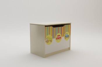 Ящик для игрушек Клаксон (Бежевый/корпус Клен) в Татарске - tatarsk.mebel54.com | фото